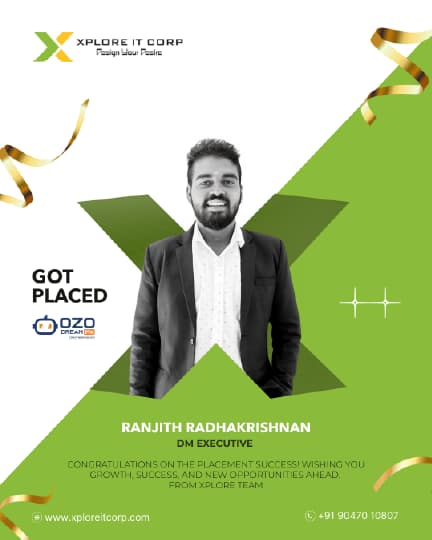 Ranjith - Dm Executive placed from Xplore IT Corp Coimbatore