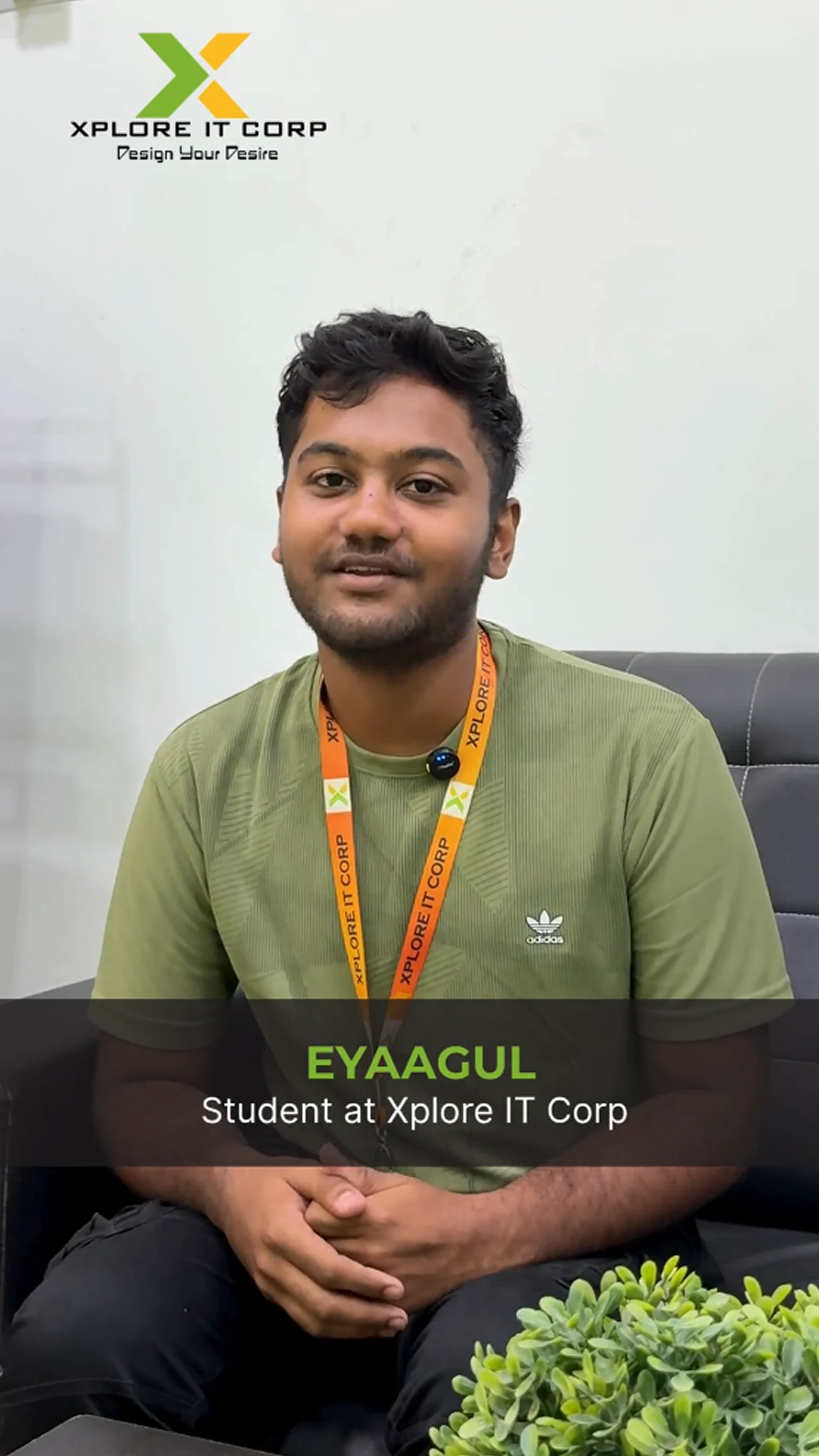 Student testimonial video